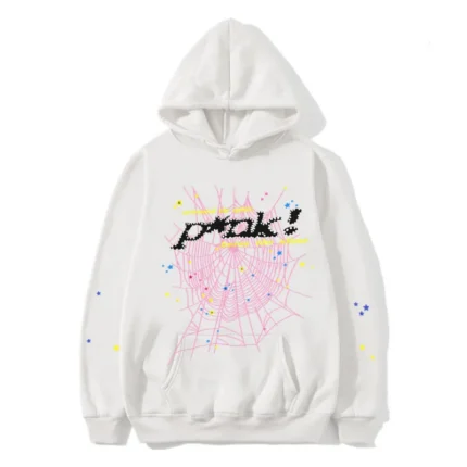 P*nk Sp5der Black Logo Hoodie