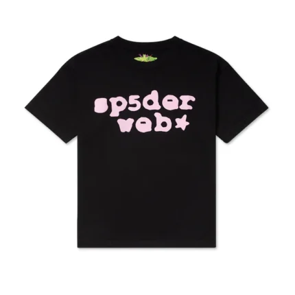 Black/Pink sp5der Web Tee