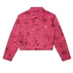 Sp5der Pink Aop Trucker Jacket