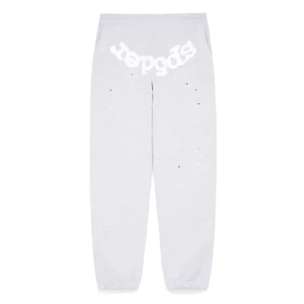 Sp5der Heather Grey Og Web Sweatpants