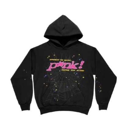 Sp5der PNK Hoodie - Black