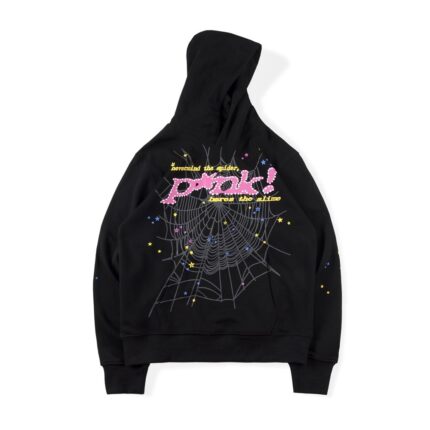 Sp5der P*NK Hoodie Black