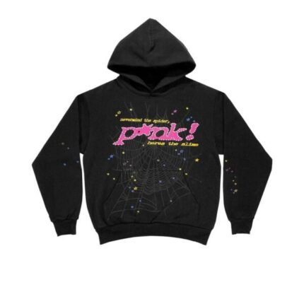 Sp5der Young Thug Black Pink Hoodie