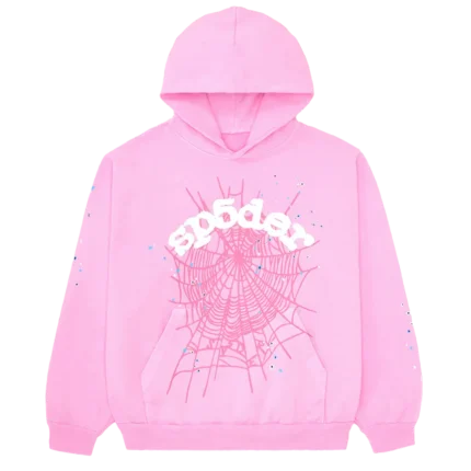 A Pink Spider Web Hoodie