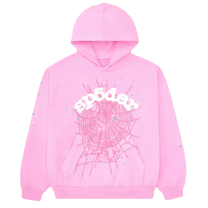 A Pink Spider Web Hoodie