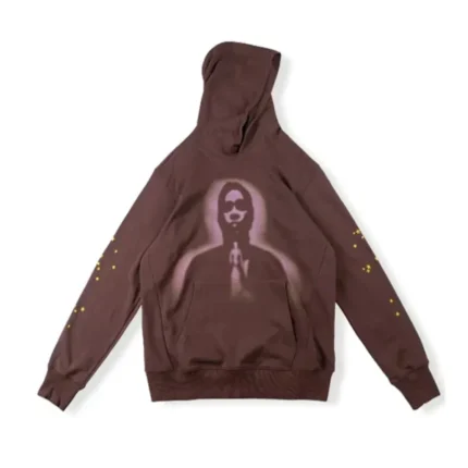 Young Thug sp5der 555555 Hoodie Brown