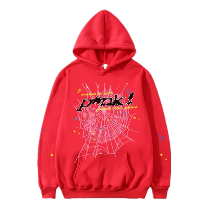 P*nk Sp5der Red Hoodie