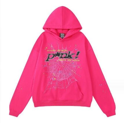 Sp5der P*nk V2 Hoodie Pink