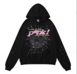 Sp5der P*nk V2 Hoodie Black