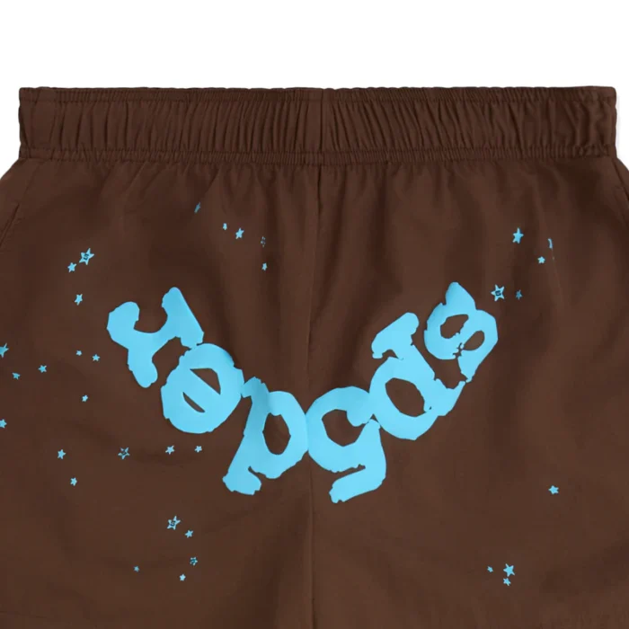 Sp5der OG WEB DOUBLE LAYER Brown SHORT